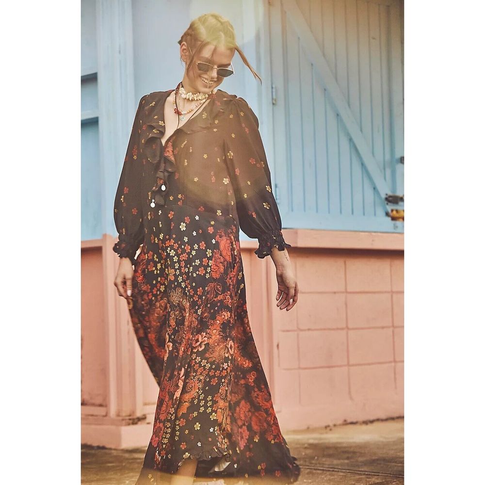 Free People Talsey Maxi Dress  Size L. A50